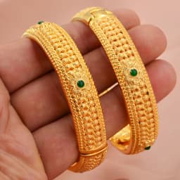2pcs 24K Gold Color Bangles Arabic Ethiopian Nigerian Banquet Wedding Bracelets Party Choker Copper Jewelry Gifts