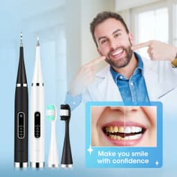 Electric Dental Scaler For Teeth Tartar Stain Tooth Calculus Remover Electric Teeth Plaque Cleaner Dental Stone Removal