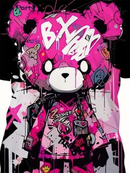 Fashion Bear Graphic T Shirts Summer Man Clothes O-Neck Men's Short Sleeve Tee Simple Y2k Clothes Breathable 3D Men's Clothing