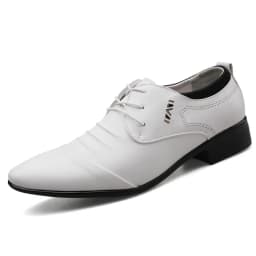 New Men's plus size shoes Trendy versatile business Flats Fashion comfort leather shoes Wedding party Male formal footwear Homme