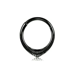 Tusk Flower Heart Waterdrop Moon Branch Chain Septum Piercing Daith Conch Hoop Earring Clicker Segment Ring 316 Surgical Steel
