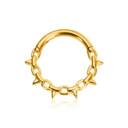 Tusk Flower Heart Waterdrop Moon Branch Chain Septum Piercing Daith Conch Hoop Earring Clicker Segment Ring 316 Surgical Steel
