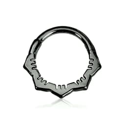 Tusk Flower Heart Waterdrop Moon Branch Chain Septum Piercing Daith Conch Hoop Earring Clicker Segment Ring 316 Surgical Steel