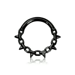 Tusk Flower Heart Waterdrop Moon Branch Chain Septum Piercing Daith Conch Hoop Earring Clicker Segment Ring 316 Surgical Steel