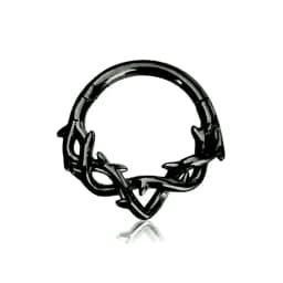 Tusk Flower Heart Waterdrop Moon Branch Chain Septum Piercing Daith Conch Hoop Earring Clicker Segment Ring 316 Surgical Steel