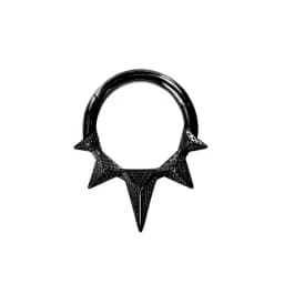 Tusk Flower Heart Waterdrop Moon Branch Chain Septum Piercing Daith Conch Hoop Earring Clicker Segment Ring 316 Surgical Steel