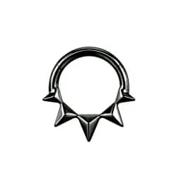 Tusk Flower Heart Waterdrop Moon Branch Chain Septum Piercing Daith Conch Hoop Earring Clicker Segment Ring 316 Surgical Steel