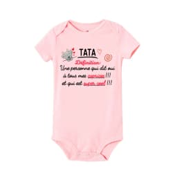 Aunt Definition French Printed Baby Bodysuit Cute Bear Print Infant Romper Funny Newborn Clothes Toddler Short Sleeve Jumpsuit