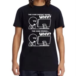 Men's T-shirt Cotton Blend Funny Programmer Print Summer Loose O-neck Cool for Men Short Sleeve T-shirt Male Tees High Quality