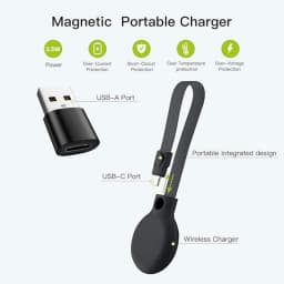 Bonola USB Type C Magnetic Watch Charger for Samsung Ultra 8/7/6 Portable Lanyard Charging Cable for Galaxy Watch 5/4 Classic