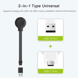 Bonola USB Type C Magnetic Watch Charger for Samsung Ultra 8/7/6 Portable Lanyard Charging Cable for Galaxy Watch 5/4 Classic