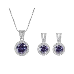 JoyceJelly 2ct Total Moissanite Jewelry Set Sterling Silver 925 Necklace Earrings Fine Jewerly Wedding Set Pass Dismond Tester