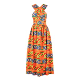 African National Sexy Sleeveless Women Dress Fashion Off Back Print Lady Party Dresses Vintage Casual Long Dress Africa Clothing