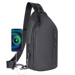 Lightweight Waterproof Anti-Theft Sling Bag Backpack for Men Women, Crossbody Chest Shoulder Bag with Multi-Pockets for Travel H