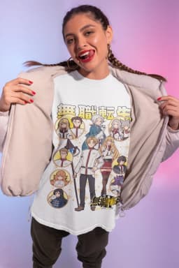 Mushoku Tensei T-Shirt Migurida Jobless Reincarnation Anime Gift Shirt All Size