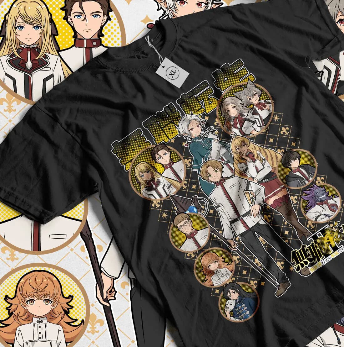 Mushoku Tensei T-Shirt Migurida Jobless Reincarnation Anime Gift Shirt All Size