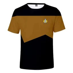 Men and Women Star Trek Sci-Fi T-Shirt Little Rocket 3D Printed Shirt Unisex Streetwear Children's RPG Top Summer T-Shirt