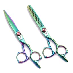 Hair Scissors Professional Purple Dragon 5.5" 6" Japan 440C Barber Shop Hairdressing Scissors Haircut Set Thinning Shears Z9017