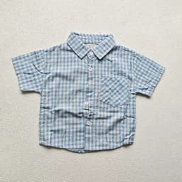 2PCS Summer Kids Boys Plaid Set Turn Down Collar Boys Polo Style Short Sleeve T-shirt + Shorts Children Polo Tee Outfit