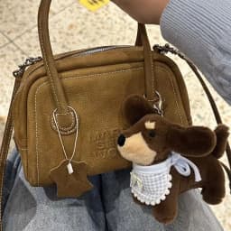 Cartoon Plush Dachshund Keychains For Women Y2k Bag Pendant Couple Car Key Chains Jewelry Gift Decoration Accessories