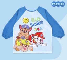 1PC Genuine Paw Patrol Waterproof Eating Smock Infant Toddler Baby Cartoon Long Sleeve Art Apron Feeding Bib for Boys Girls