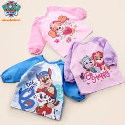 1PC Genuine Paw Patrol Waterproof Eating Smock Infant Toddler Baby Cartoon Long Sleeve Art Apron Feeding Bib for Boys Girls