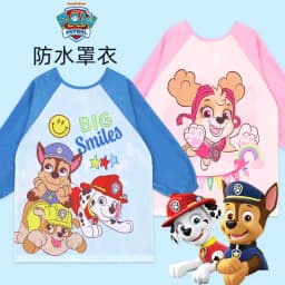 1PC Genuine Paw Patrol Waterproof Eating Smock Infant Toddler Baby Cartoon Long Sleeve Art Apron Feeding Bib for Boys Girls