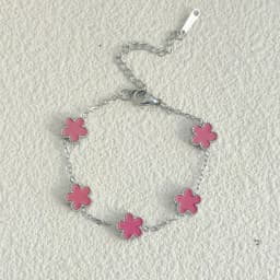 9MM Man Bracelets Double Sided Flowers Luxury Woman Bracelet Christmas Gifts Stainless Steel Bracelet Women Couple Clover