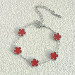 9MM Man Bracelets Double Sided Flowers Luxury Woman Bracelet Christmas Gifts Stainless Steel Bracelet Women Couple Clover