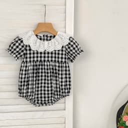 0-6Y Sister Clothes Dress Summer Newborn Baby Girls Sister Grid Dress Toddler Jumpsuit Baby Clothes Infant Girls Children Dress