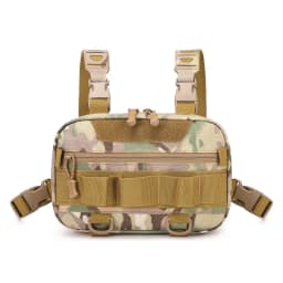 Fishing Chest Bag for Men, Molle Tactical Vest Backpack with Waist Strap Outdoor Climbing, Camping, Hiking Travel Gear  Storage