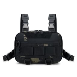 Fishing Chest Bag for Men, Molle Tactical Vest Backpack with Waist Strap Outdoor Climbing, Camping, Hiking Travel Gear  Storage