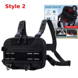 Fishing Chest Bag for Men, Molle Tactical Vest Backpack with Waist Strap Outdoor Climbing, Camping, Hiking Travel Gear  Storage