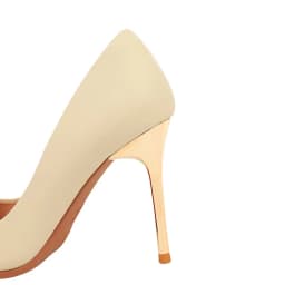 Women 9.5cm High Heels Pumps Lady Party Leather Formal Shoes Metal Thin High Heels Female Elegant Catwalk Shoes