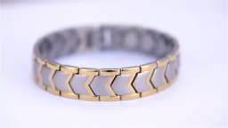 ARADOO Titanium Steel Magnetic Bracelet for Men Arrow Design Stainless Steel Minerals Wristband Jewelry Gifts