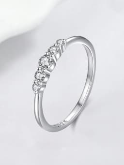 925 Sterling Silver Fashion Classic Gorgeous Shiny Zircon Ring For Women Engagement Wedding Luxury High Quality Fine Jewelry