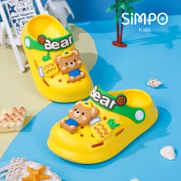 Children’s Garden Shoes Sandals Lightweight Anti-slip Hollow For Girls & Boys Cartoon Slip On Closed Toe Clogs Kids‘ Slippers