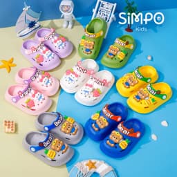 Children’s Garden Shoes Sandals Lightweight Anti-slip Hollow For Girls & Boys Cartoon Slip On Closed Toe Clogs Kids‘ Slippers
