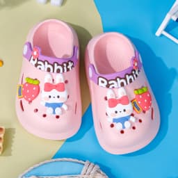 Children’s Garden Shoes Sandals Lightweight Anti-slip Hollow For Girls & Boys Cartoon Slip On Closed Toe Clogs Kids‘ Slippers