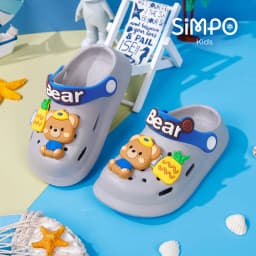Children’s Garden Shoes Sandals Lightweight Anti-slip Hollow For Girls & Boys Cartoon Slip On Closed Toe Clogs Kids‘ Slippers