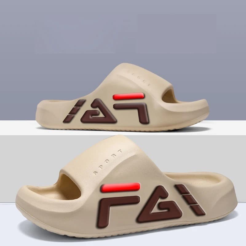 Extra-thick Sole Men Soft Air Cushion Casual Slippers EVA Sandals Fashion Flip Flops Outdoor Summer Seaside Beach Shoes
