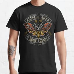 Buffalo Bills Body Lotion Biker Horror moive The Silence of the Lambs scary film hannibal serial killer Graphic T Shirts