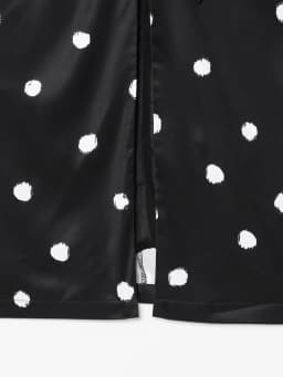 TFAFXY 2025 Polka Dot Skirt Women Wrap Ruched Midi Skirt Woman New Fashion Elegant Long Skirts For Women Party Skirts