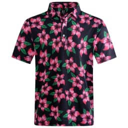 Hawaiian Plants Polo Shirt Man Summer 3D Print Leaves Flower Short Sleeve Golf Polo Shirts Oversized Street Tops Shirt Clothes