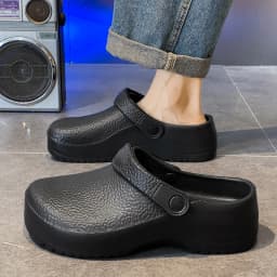 Summer Chef Shoes for Man Sport Sandals Flat Non Slip Clogs Kitchen Shoe Multi Occasion Multi Crowd Work Shoes Walking Slippers