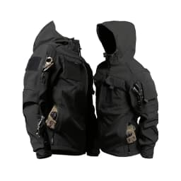 Men Lurker Shark Skin Soft Shell Tactical Jacket Waterproof Fleece Hooded Coat Hunt Clothes Outdoor New Solid Pocket Jacket Men