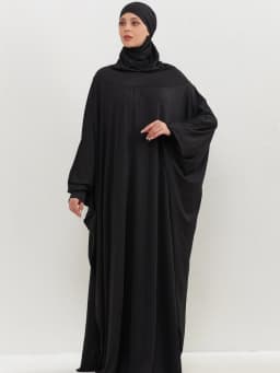 Islamic Abaya Modesty Ramadan Dress Muslim Abayas Hooded Long Sleeve One-piece Prayer Hijab Dress Women Jilbabs Turkish Kaftans