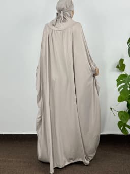 Islamic Abaya Modesty Ramadan Dress Muslim Abayas Hooded Long Sleeve One-piece Prayer Hijab Dress Women Jilbabs Turkish Kaftans