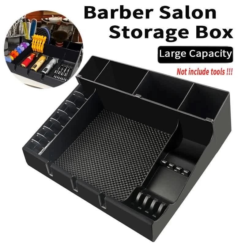 Large Capacity Professional Barber Tools Storage Box Electric Hair Clipper Combs Holder Case Salon Hairdresser Accessories Tray