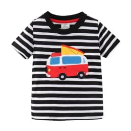 2025 Summer Children Boys T-shirts Cartoon Printed Short Sleeve Thin Cotton Baby Boys Shirts O-necck Versatile Kids Boys Tops